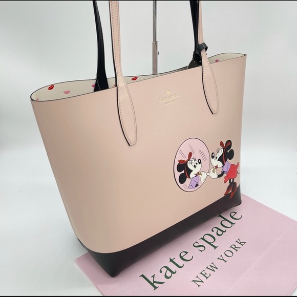 NWT KATE SPADE MINNIE MOUSE LARGE REVERSIBLE TOTE - Picture 7 of 10
